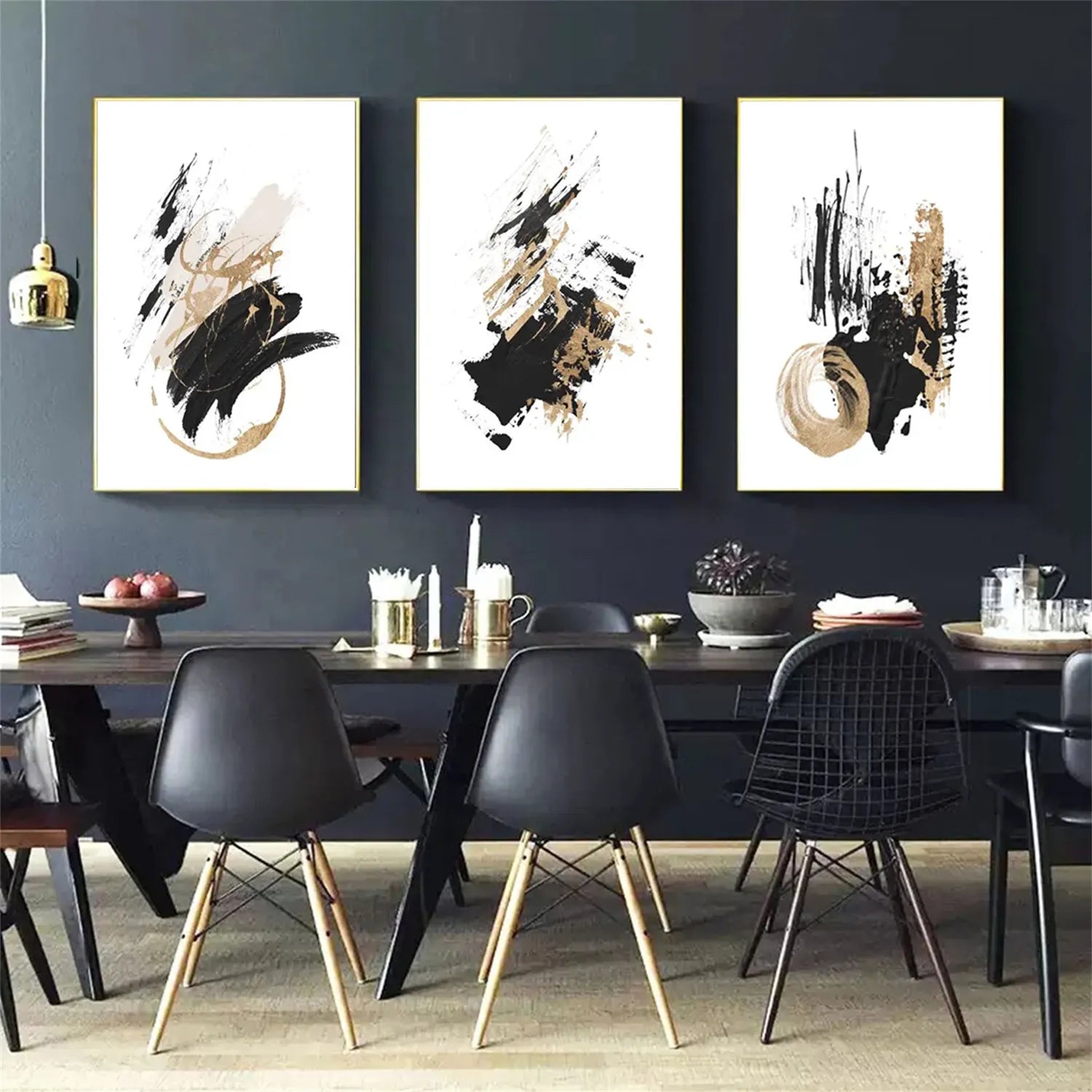 Minimalist Balance Canvas Art Set of 3 - Modern Abstract Wall Decor for Living Room, Bedroom & Office | #MM293