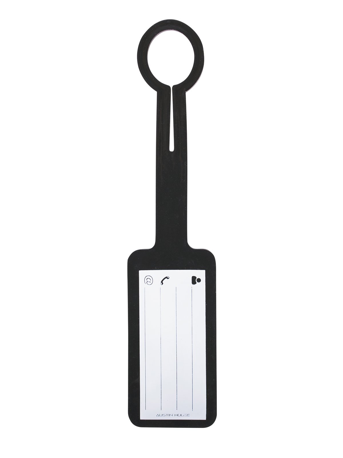 Austin House Luggage Tag with Flag & Script Logo - Durable Travel ID Tags for Suitcases, Bags & Backpacks - Perfect for Airports, Cruises & Business Trips