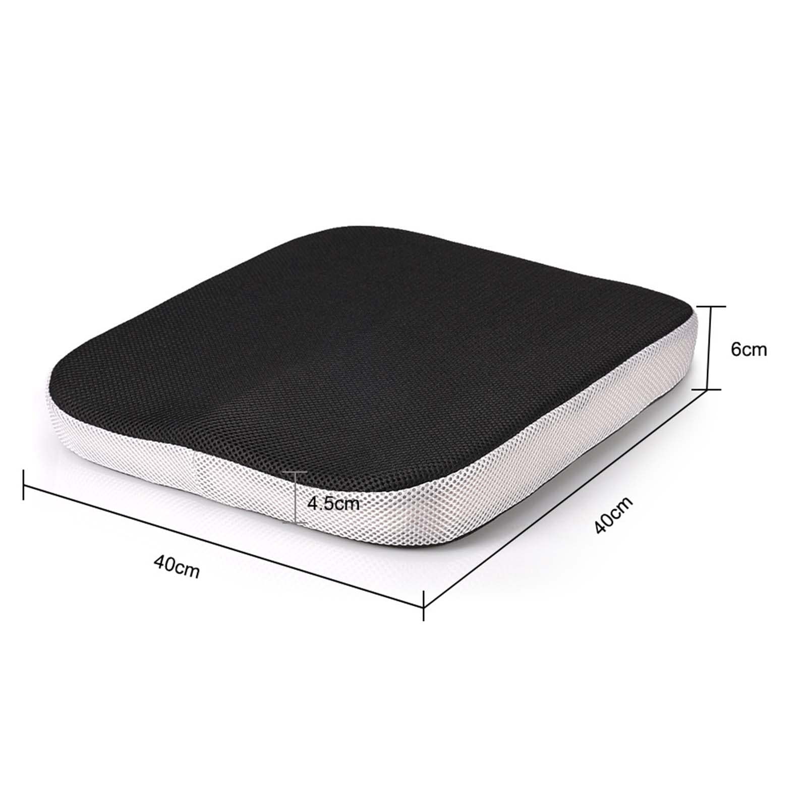 Premium Memory Foam Seat Cushion with Carry Handle - Orthopedic Comfort for Office Chairs, Wheelchairs & Car Seats - Relieves Back Pain & Improves Posture - Ideal for Long Sitting Hours at Work, Home or Travel