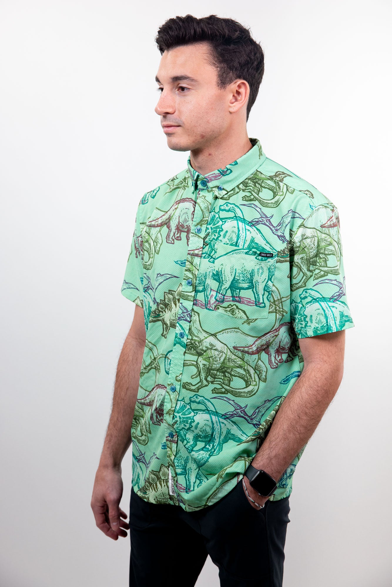 Kings Wild Threads Dinosaur Graphic T-Shirt for Men & Women - Cool Dino Print Casual Tee for Everyday Wear, Gifts, and Fun Outfits