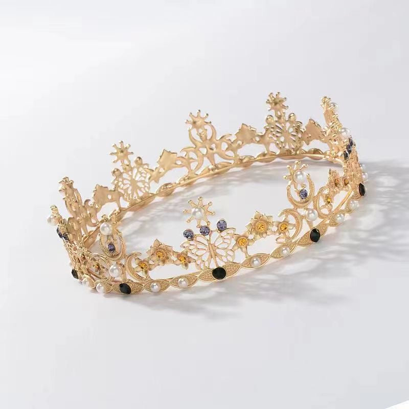 Sparkling Crystal Bridal Tiara Crown - Rhinestone Wedding Headpiece for Bride, Pageant, Prom & Special Occasions | Elegant Veil Accessory & Diadem Headband for Women