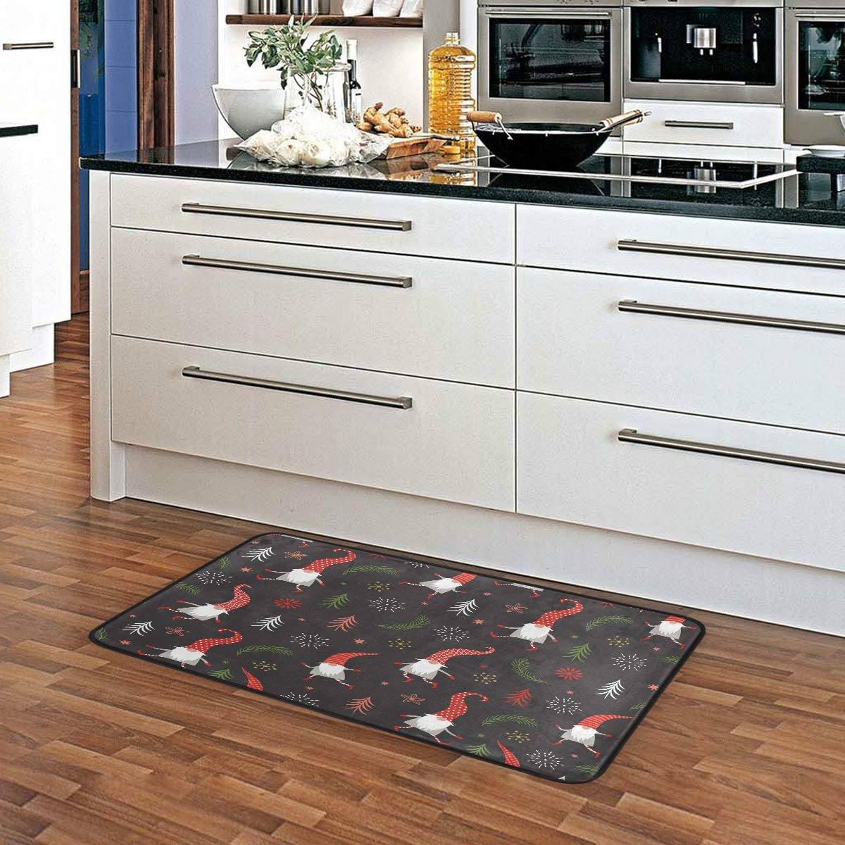 Blueangle Cute Christmas Gnomes Kitchen Mat - 39