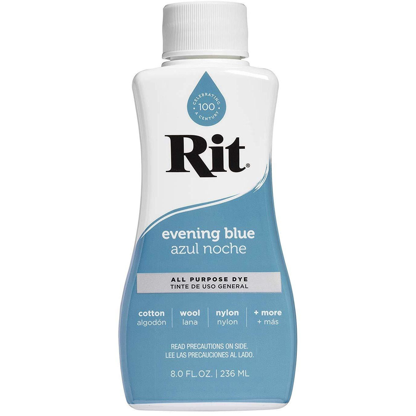 RIT All-Purpose Liquid Fabric Dye - 8 Fl. Oz (237ml) for Clothes, Shoes & Home Decor - Perfect for DIY Projects, Tie-Dye & Fabric Restoration