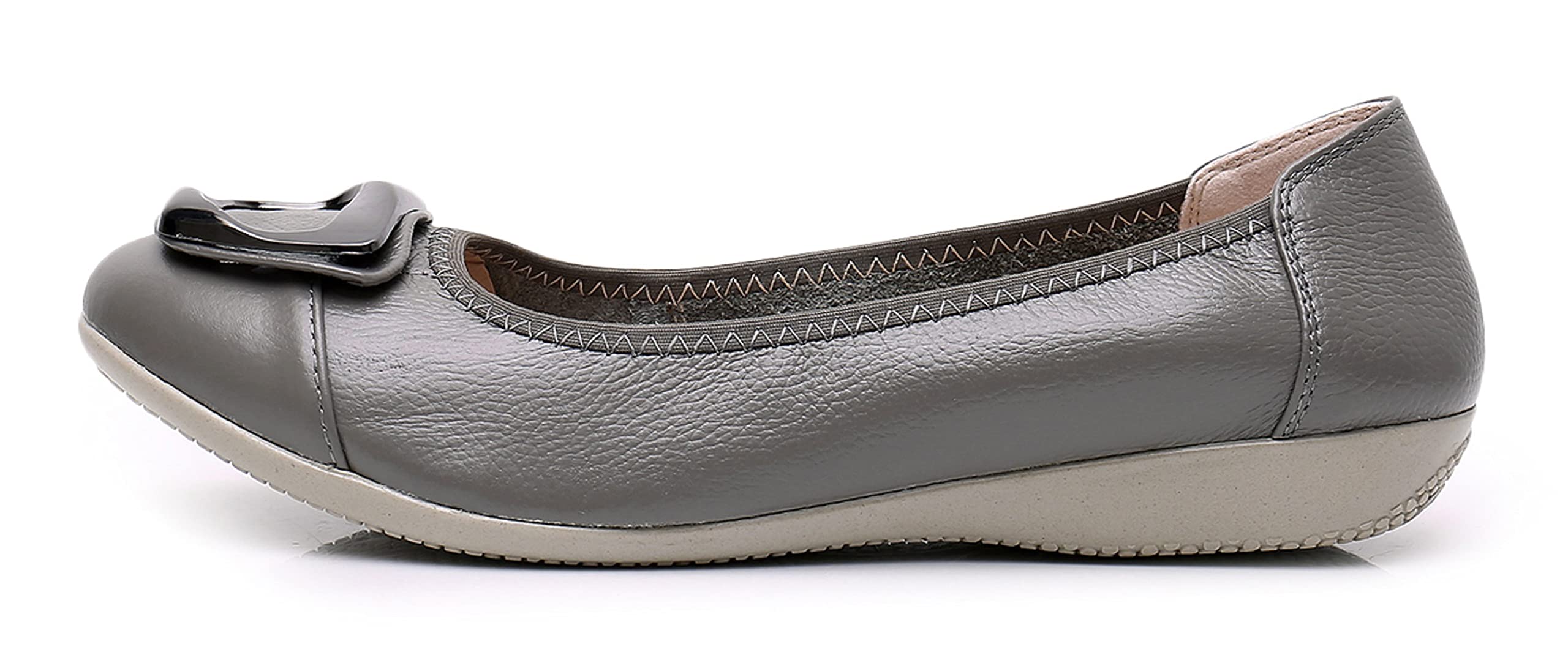 VenusCelia Women's Buckle Ballet Flats - Comfortable Slip-On Dance Shoes for Women | Perfect for Ballet, Jazz, Ballroom & Casual Wear