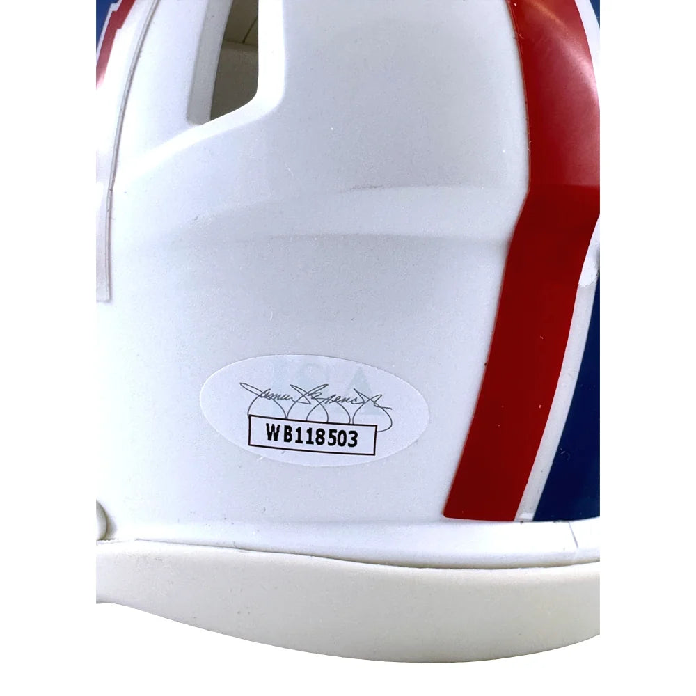 Earl Campbell Autographed Houston Oilers Mini Helmet - Signed with BAS COA - Perfect for Texans Fans, Sports Memorabilia Collectors, and Man Cave Decor