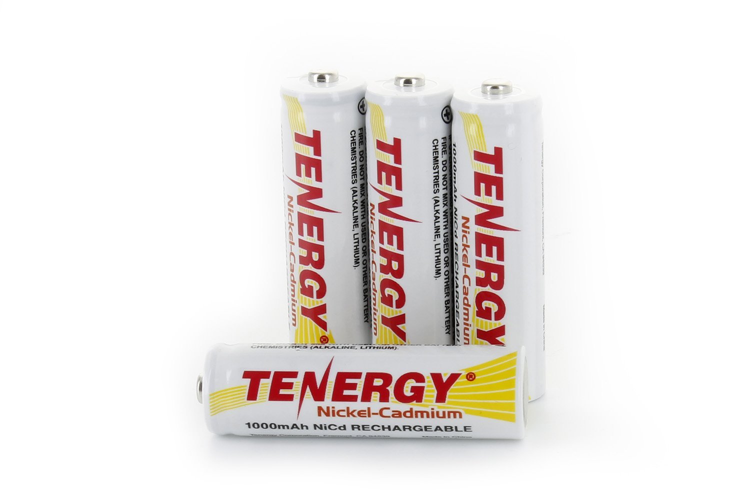 Tenergy AA Rechargeable NiCd Batteries 1000mAh 1.2V - 4 Pack for Solar Lights, Garden Lights, Outdoor Decor - Long Lasting Power for Home & Garden Lighting
