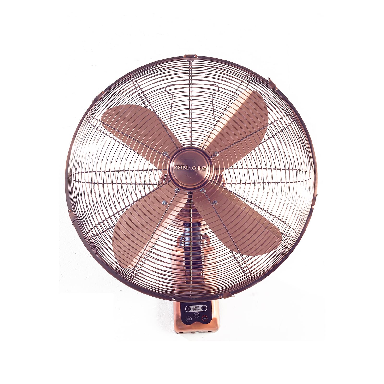 Oscillating Wall Mount Fan with Adjustable Tilt - 10 Speed Settings, Metal Grille, 24V DC Inverter, 8-Hour Timer & 90° Oscillation | Perfect for Home Cooling, Bedroom Air Circulation, Gym Ventilation & Office Use