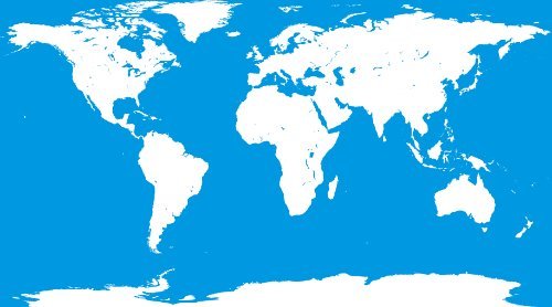 Blank World Map Poster - Glossy Sketch Photo Banner for Drawing & Learning Countries | Perfect for Classroom Decor, Geography Lessons & Travel Inspiration