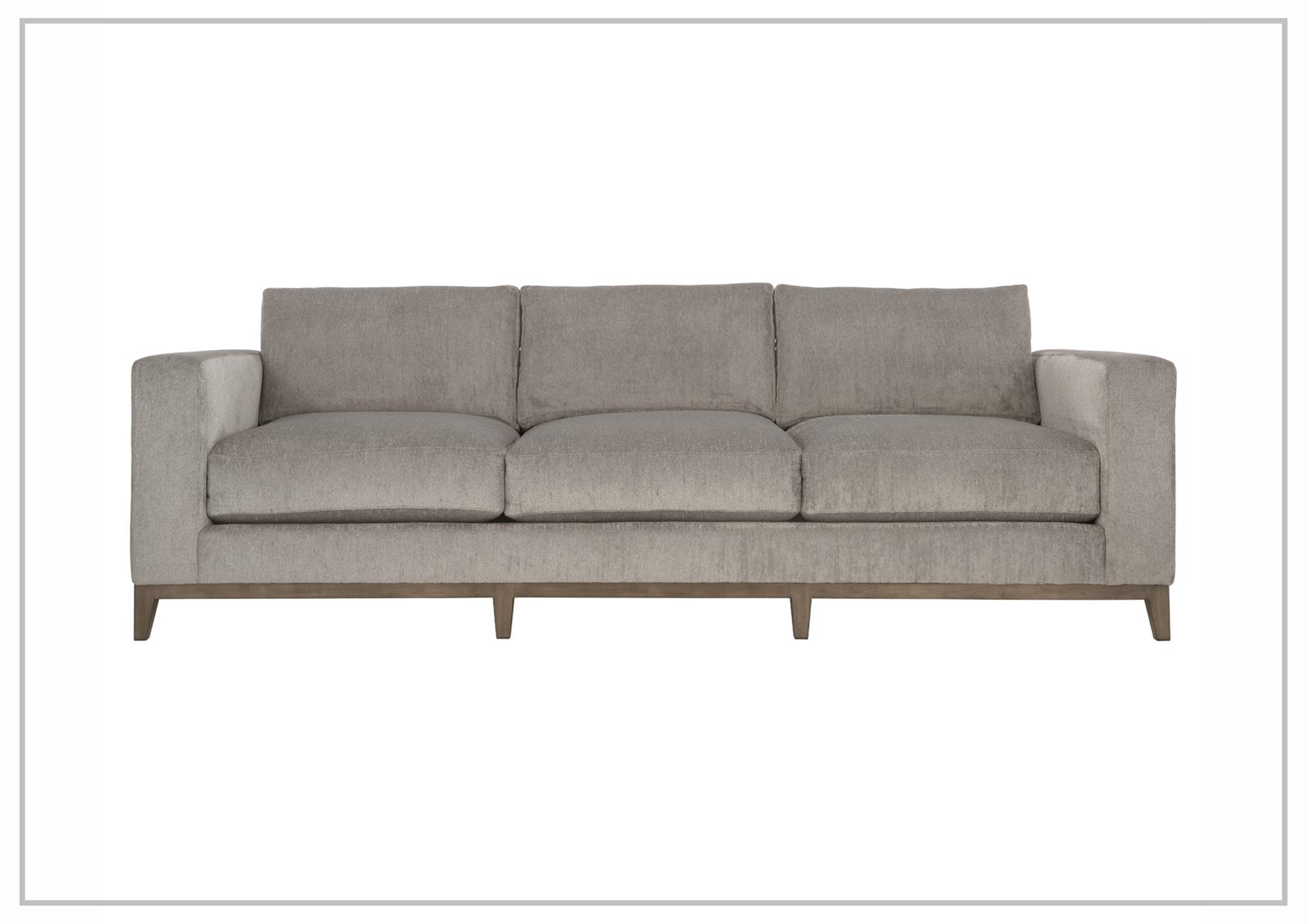 Bernhardt Noel Fabric Sofa with Plush Feather Down Cushion - Comfortable Modern Living Room Furniture for Home & Office Relaxation