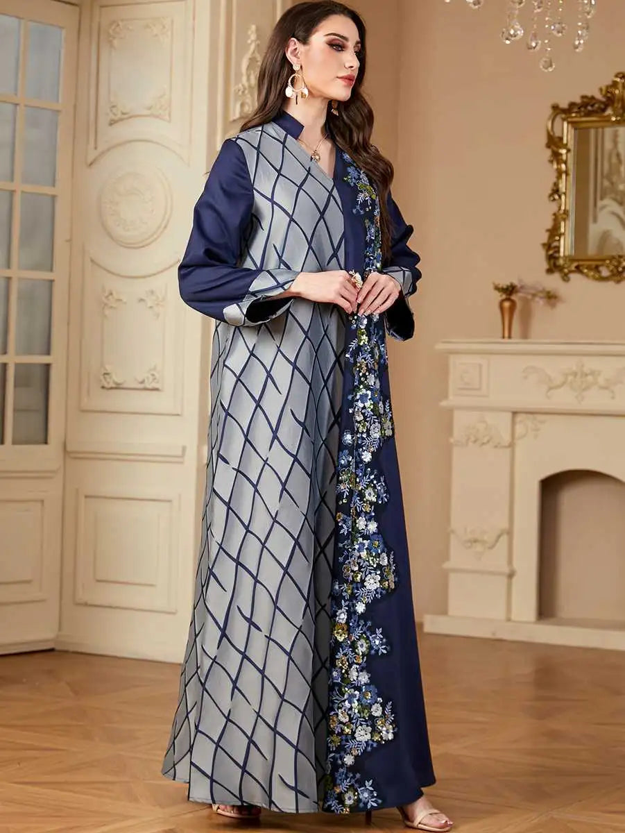 Elegant Embroidery Eid Caftan Dress for Women - Traditional Moroccan Kaftan #244148 | Perfect for Eid Celebrations, Weddings & Special Occasions