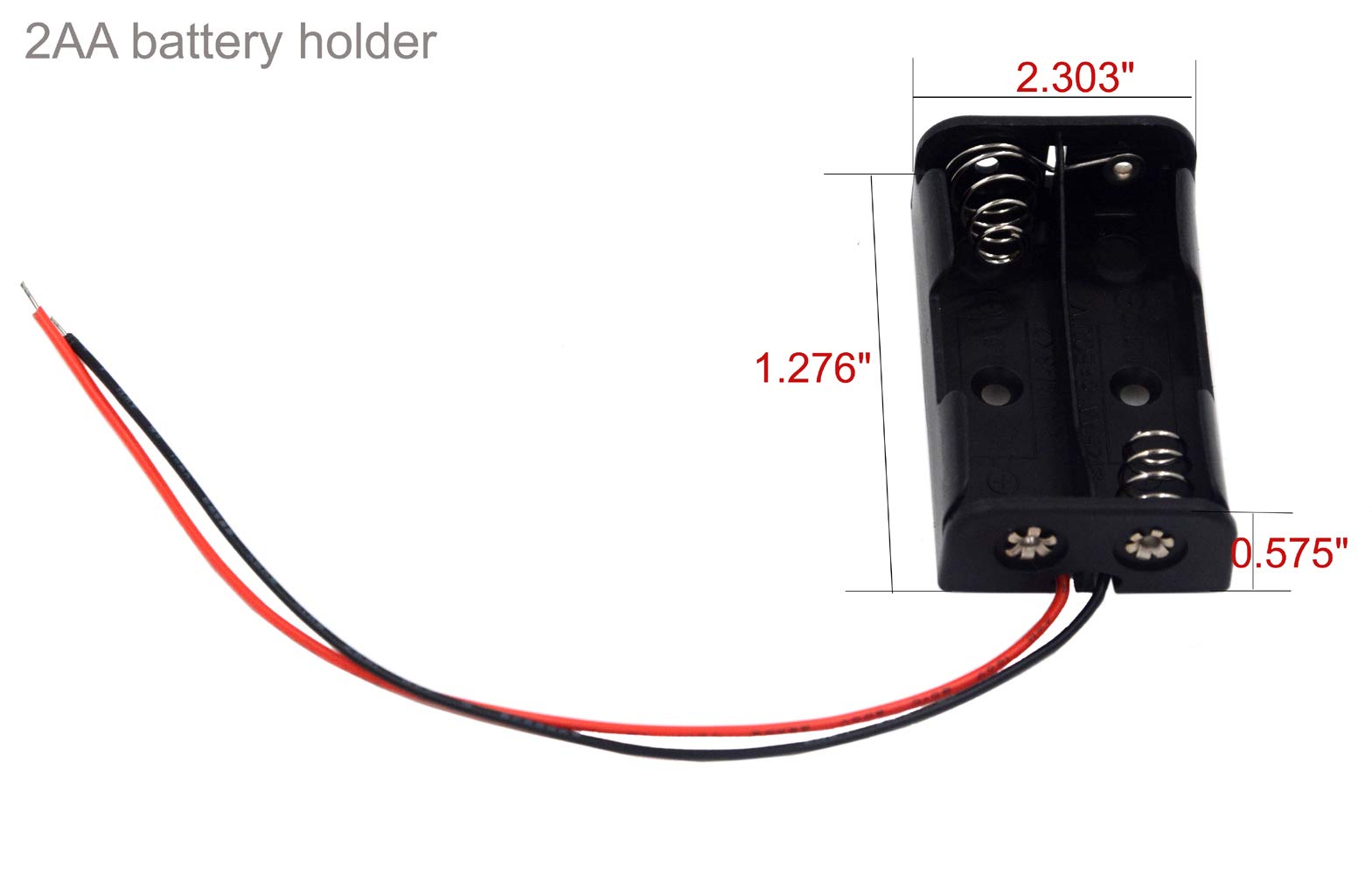 4-Pack AA Battery Holder Bundle - Single, 2, 3 & 4 AA Battery Holders with Wires & Leads | Durable Plastic Battery Cases for DIY Electronics, Robotics & Science Projects | Perfect for Arduino, LED Lights & Circuit Prototyping