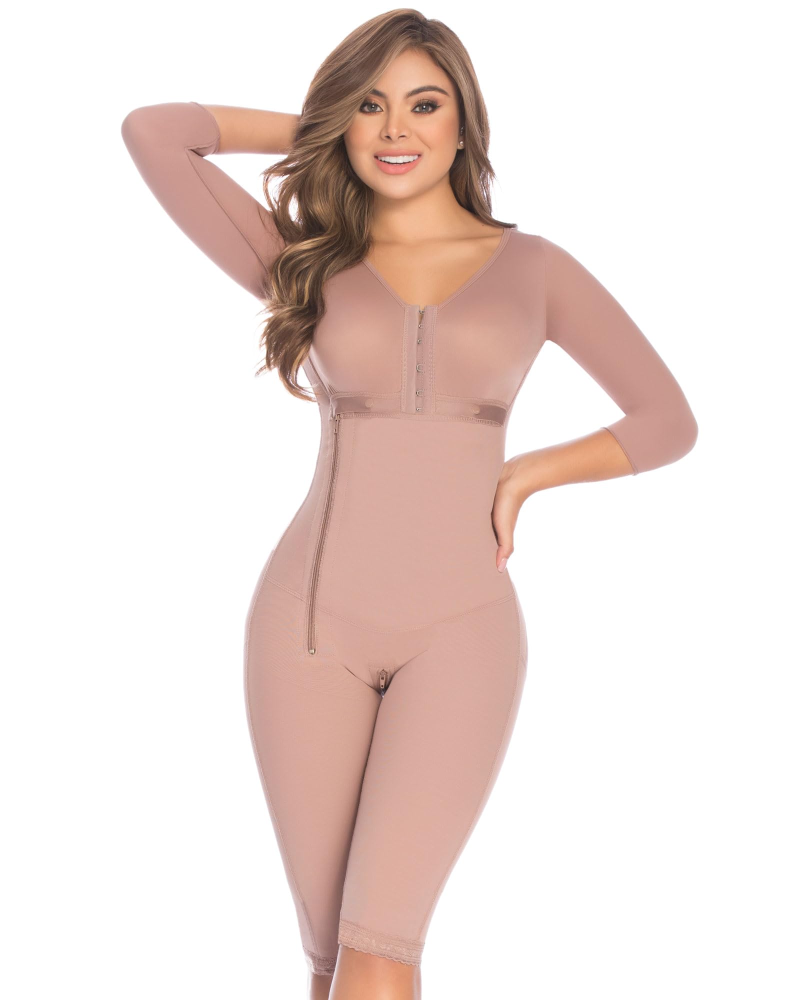 FAJAS DISENOS D'PRADA DELIÉ Colombian Shapewear 008 - High Compression Tummy Control Waist Trainer for Women - Postpartum Recovery, Lipo Garment, Body Shaper for Daily Wear & Special Occasions