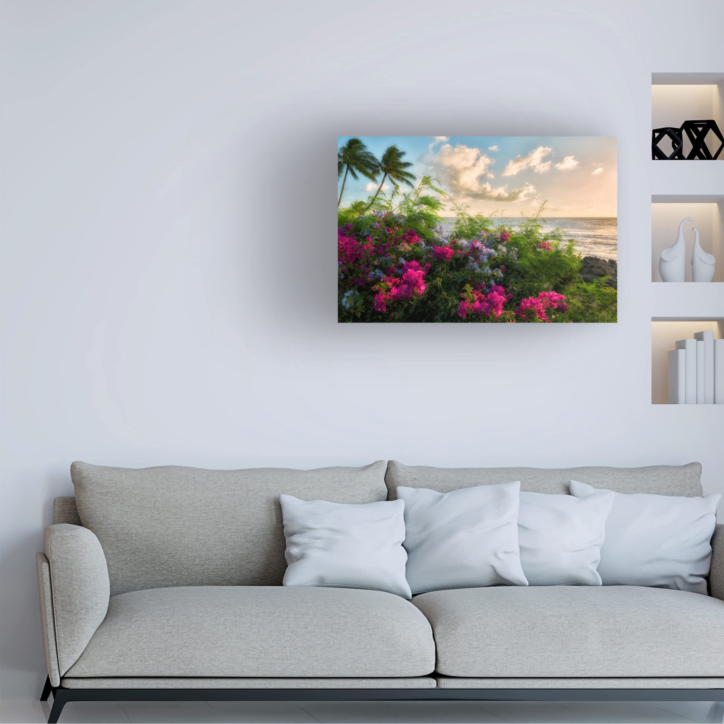 Trademark Fine Art 'Wild Flowers' Canvas Wall Art Print by Dennis Frates - Vibrant Floral Home Decor for Living Room, Bedroom & Office