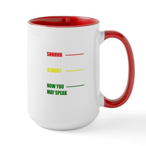 White/Red Inside - Coffee Now You May Speak Mugs
