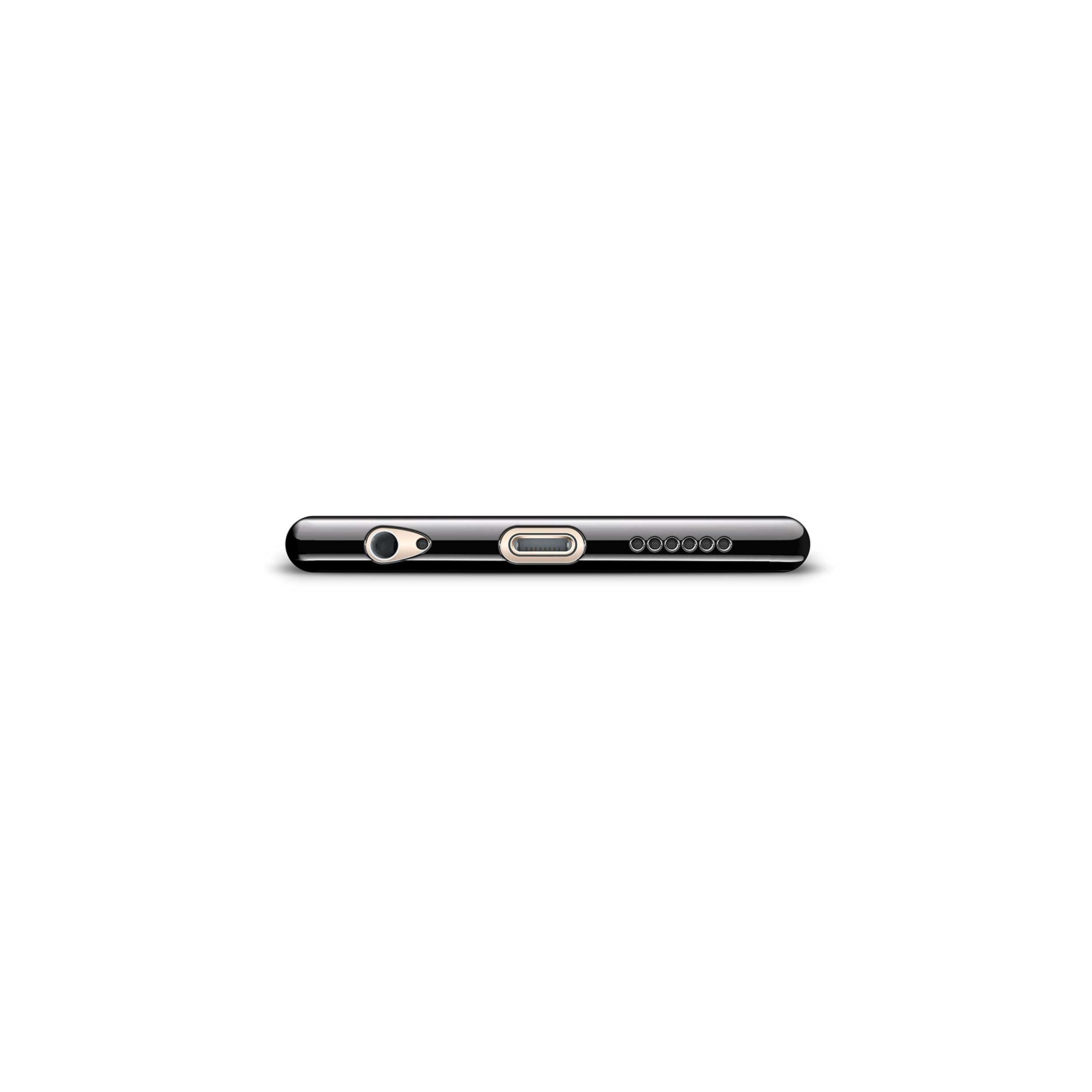 Premium Titanium Black iPhone 6/6S Plus Case with White Baseball Pattern - Luxury Chrome Series Protective Cover for Sports Fans & Baseball Enthusiasts | Perfect for Games, Travel & Everyday Use