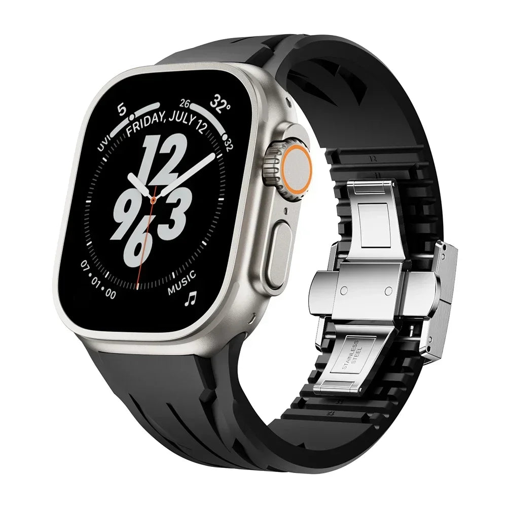 Premium Denis Lux Silicone Sports Band - Durable, Comfortable & Sweatproof Fitness Wristband for Running, Gym & Outdoor Activities