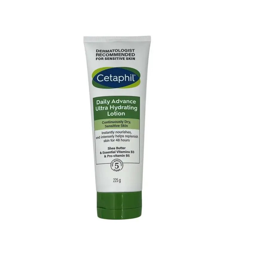 Cetaphil Daily Advance Ultra Hydrating Lotion 225G | Fragrance-Free Moisturizer for Dry & Sensitive Skin | Face & Body Lotion for Daily Hydration & Nourishment | Ideal for Winter Skincare & Eczema Relief