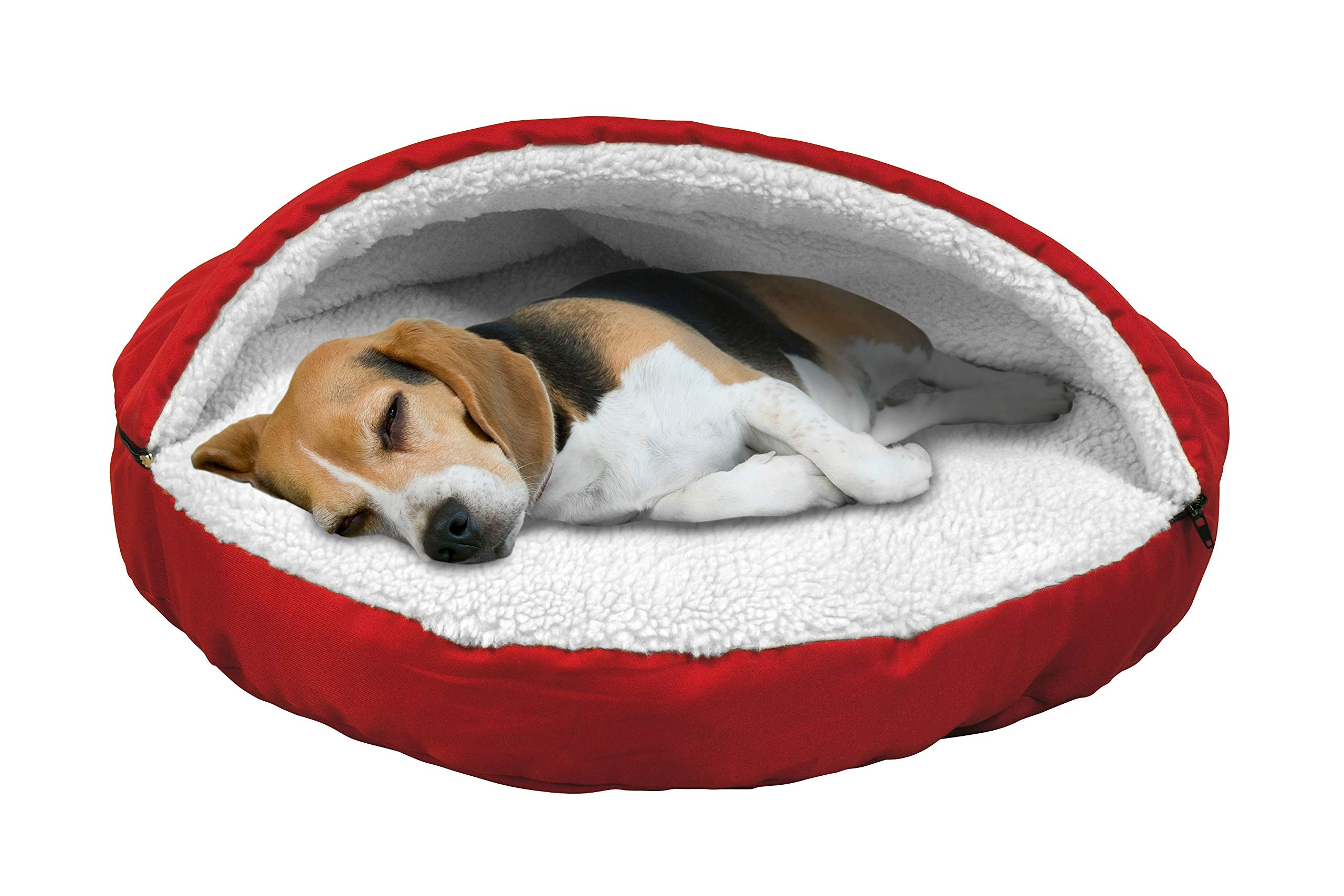 Jobar Pet Parade Pet Cave - Cozy Dog & Cat Bed, Soft Fleece Lining, JB6177 Red - Perfect for Indoor Pets, Crate Training & Small Animal Comfort