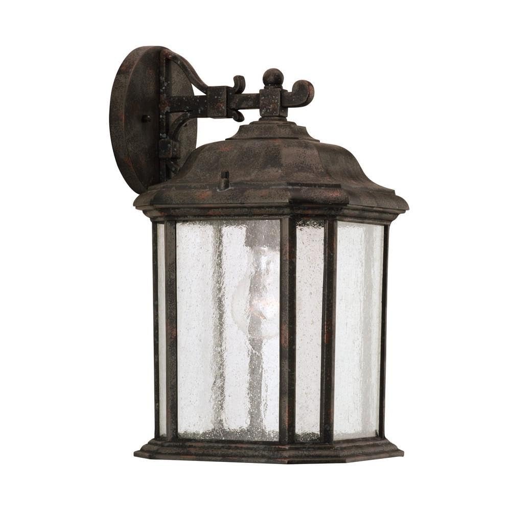 Oxford Bronze Single-Light Outdoor Wall Lantern - Traditional Incandescent Exterior Light Fixture - Perfect for Porch, Patio, Garden & Entryway Lighting