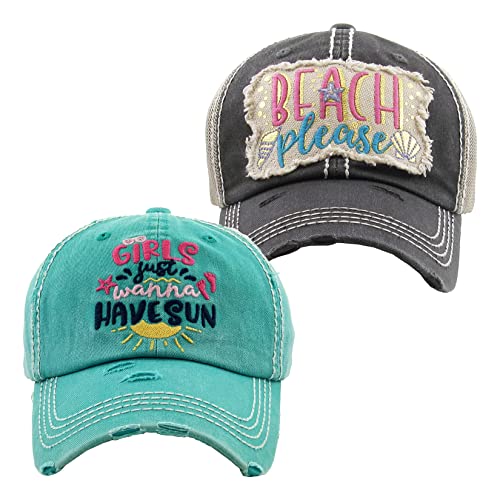 Beach Please (Black) & Girls Just Wanna Have Sun (Turquoise)