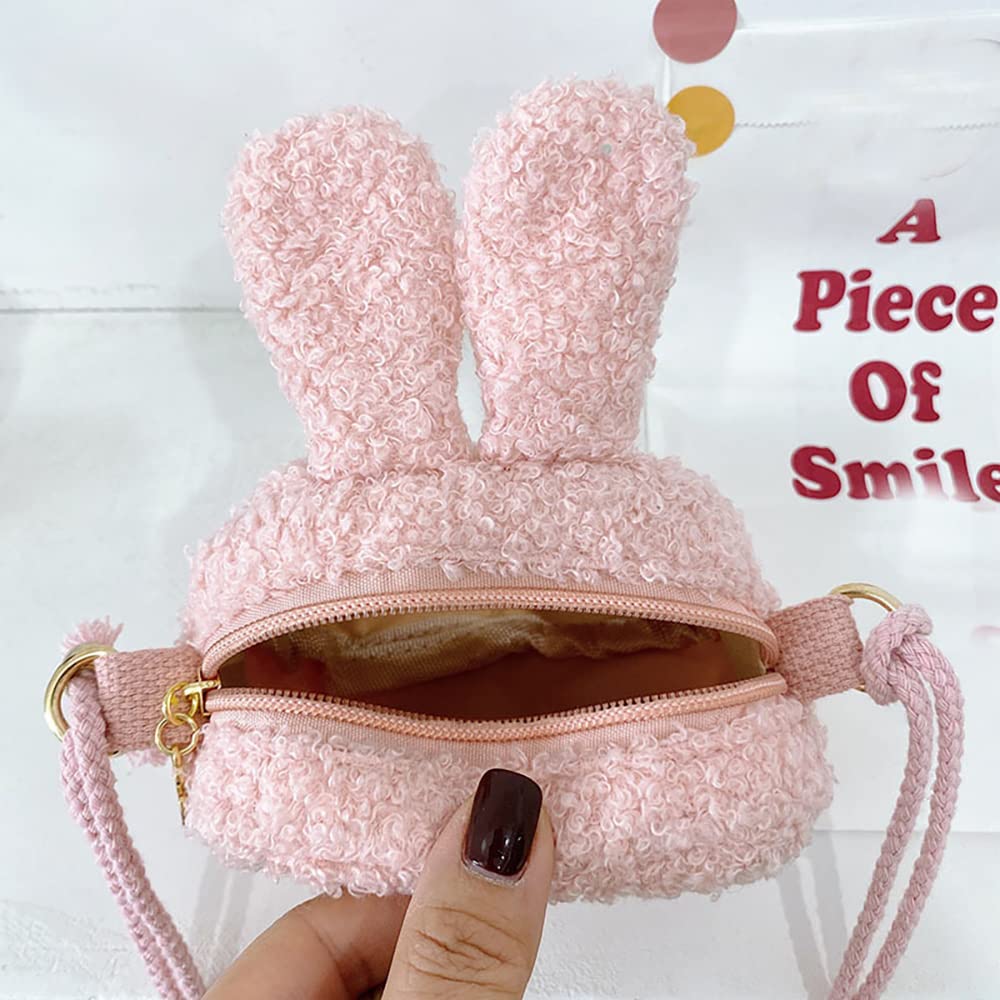 SYGA Kids Girls Bunny Rabbit Cat Cartoon Messenger Bag - Cute Small Shoulder Purse for School, Travel & Daily Use