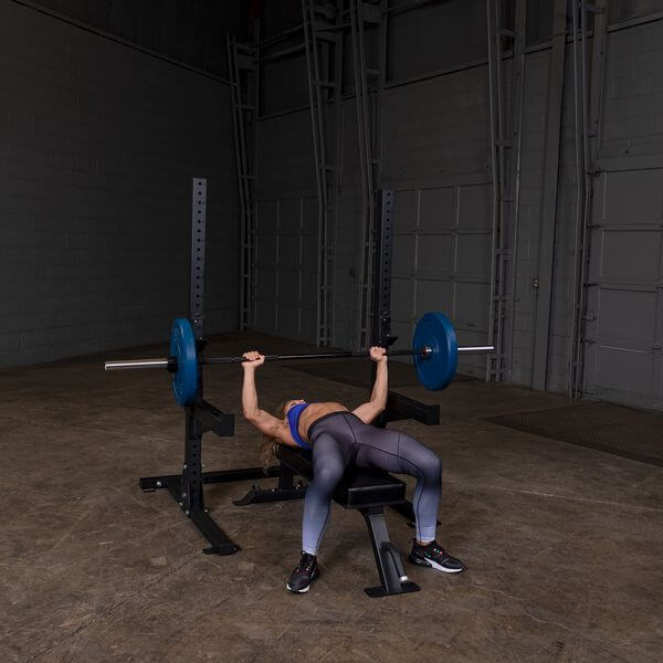 Body Solid Pro Club Squat Stand SPR250 - Heavy Duty Squat Rack for Home Gym & Weightlifting Training - Perfect for Powerlifting, CrossFit & Strength Workouts