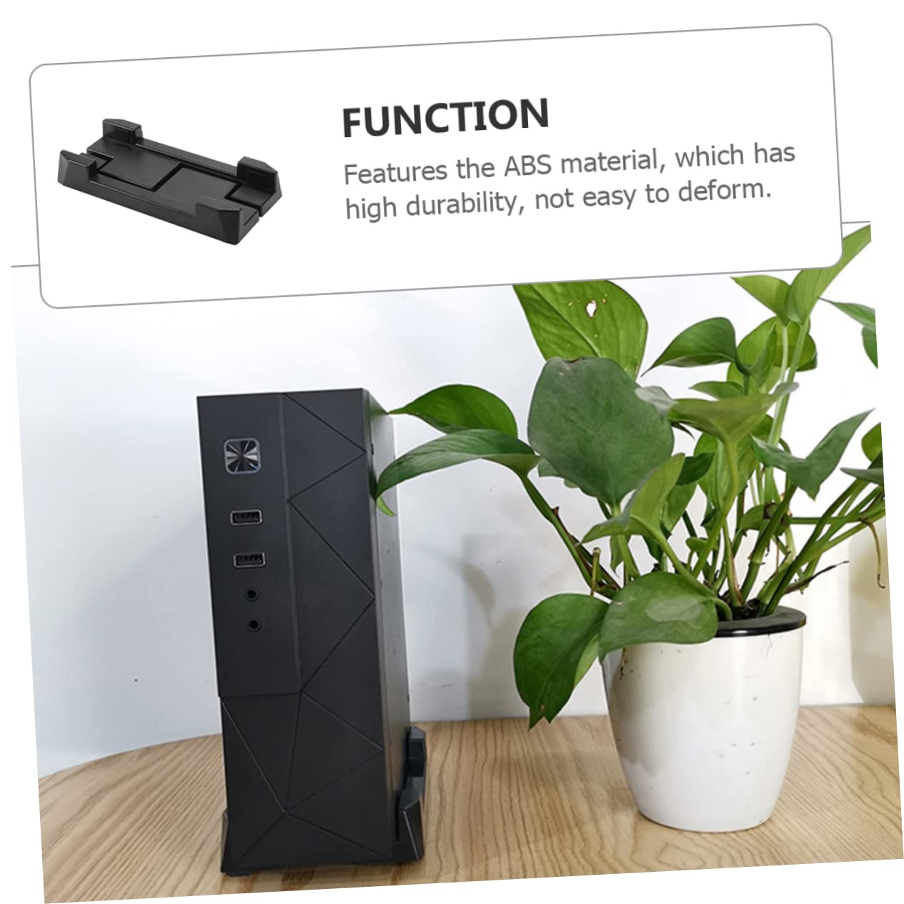 Angoily Adjustable Computer Chassis Feet - Heavy Duty PC Case Stand with Anti-Slip Pads for Desktop, Server Rack & Workstation - Perfect for Home Office, Gaming Setup and Data Center Use