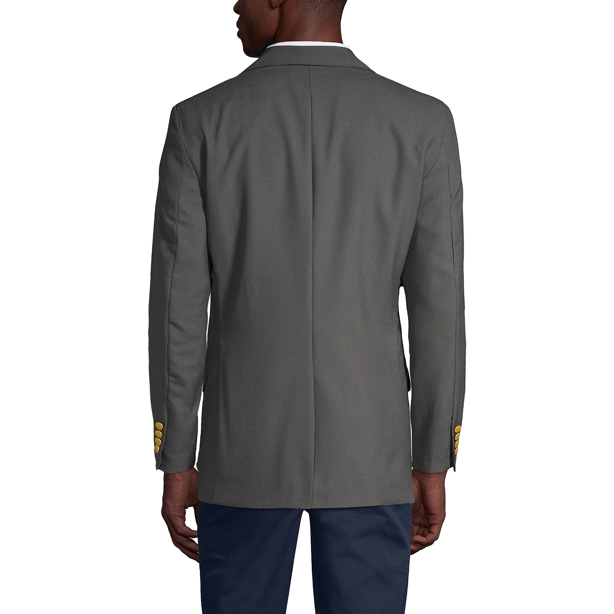 Lands' End Men's Hopsack Blazer - Classic School Uniform Jacket for Boys & Teens | Perfect for School, Graduation & Formal Occasions