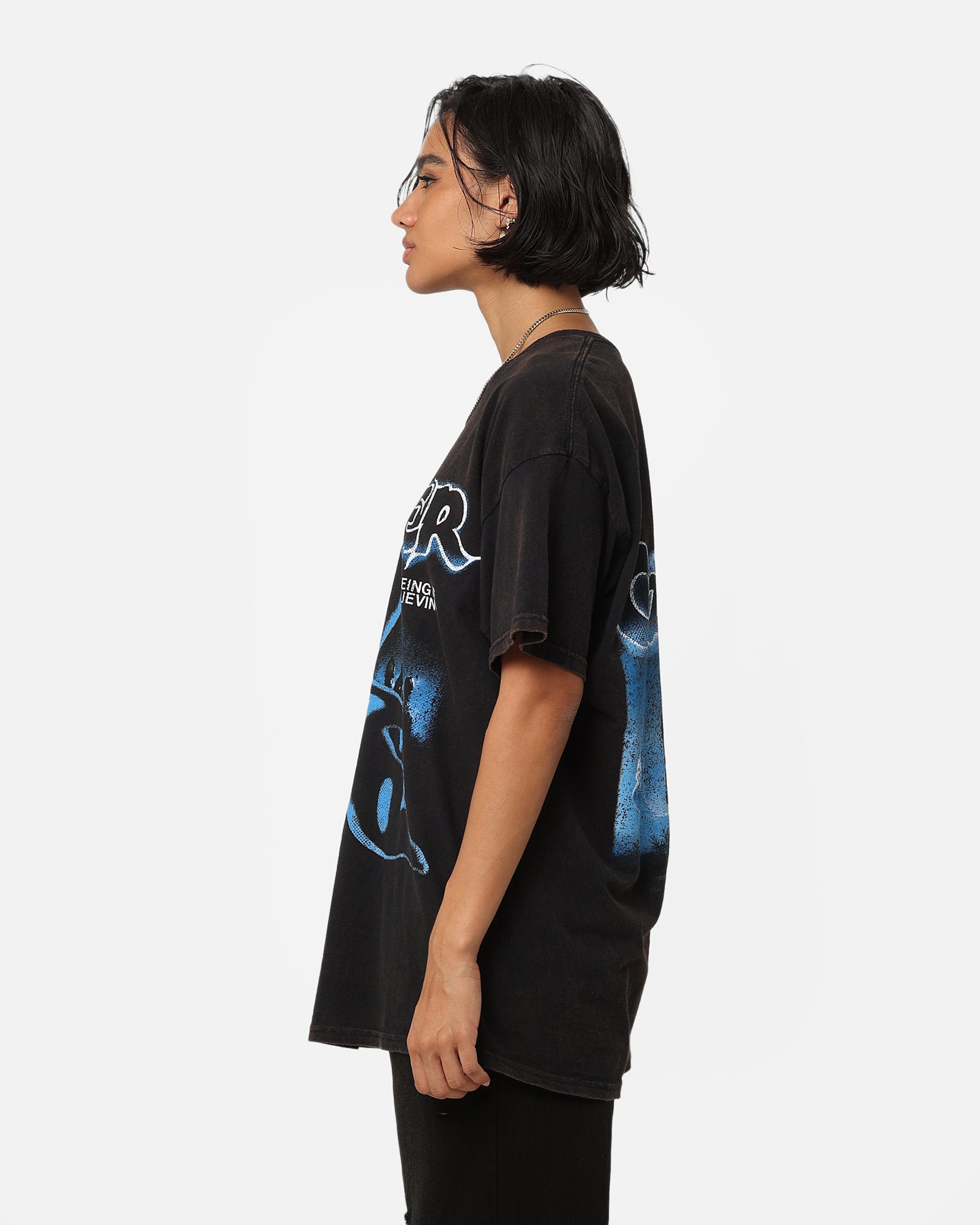 Vintage Casper T-Shirt - Black Wash Distressed Retro Tee for Men & Women | American Thrift Style | Perfect for Casual Wear, Street Fashion & Vintage Lovers