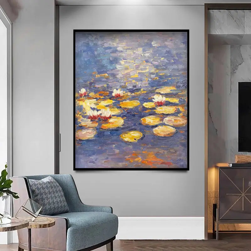 Flower and Tree Painting Wall Art - Handmade Canvas Print #FT019 - Perfect for Living Room, Bedroom & Office Decor