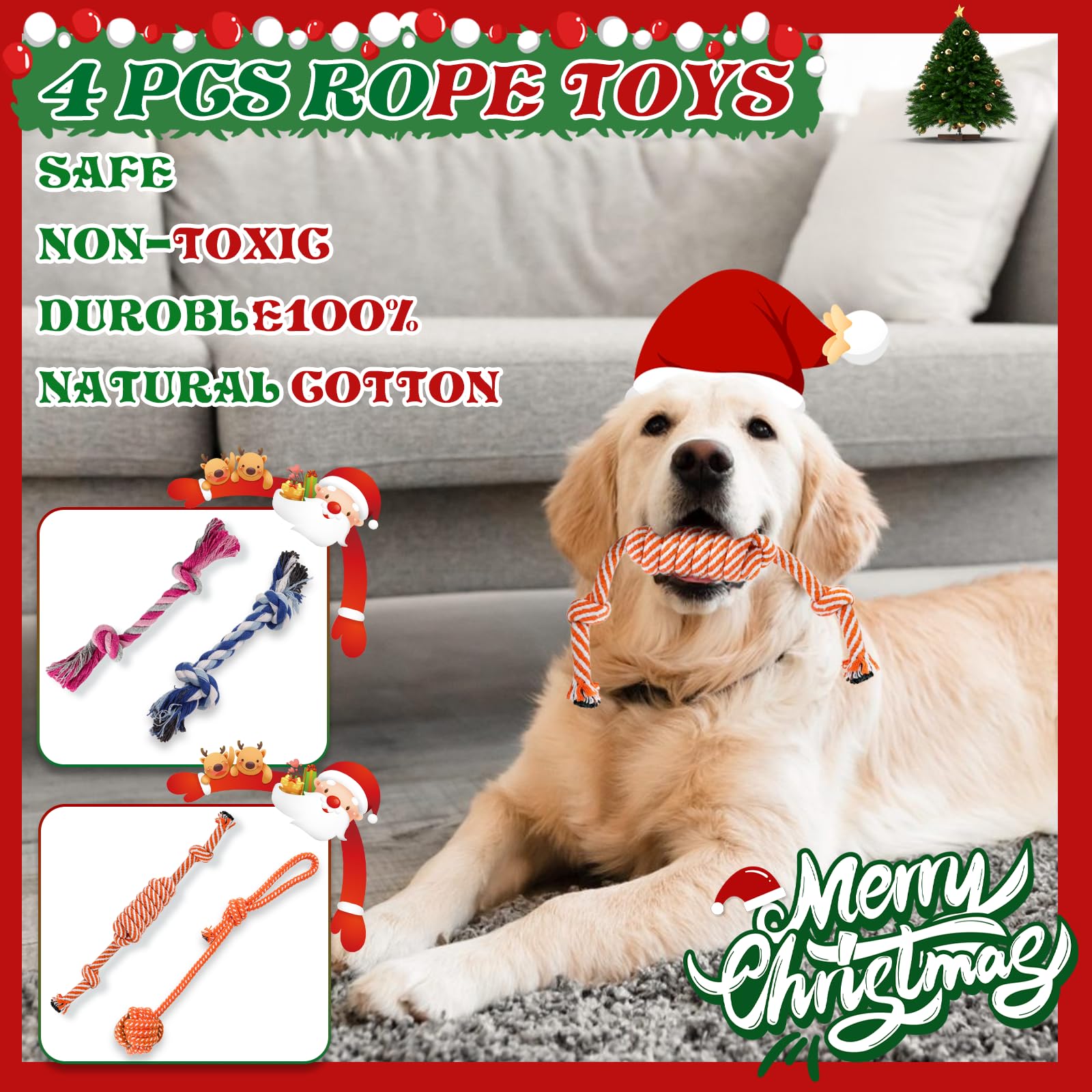 **Kapetgo 10 Pack Indestructible Puppy Chew Toys - Tough Rope Toys for Small Dogs 8 Weeks & Up, Interactive Dog Toys for Teething, Training & Play - Perfect Gift for Puppies & Small Breeds**    *(Use for teething relief, training rewards, interactive play, and mental stimulation for small dogs and puppies.)*