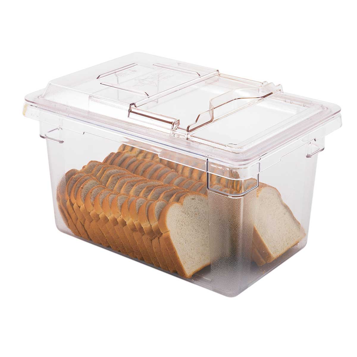 Cambro 12189CW135 Camwear 4.75 Gallon Clear Food Storage Container - Durable Plastic Food Box for Commercial Kitchens, Catering & Meal Prep