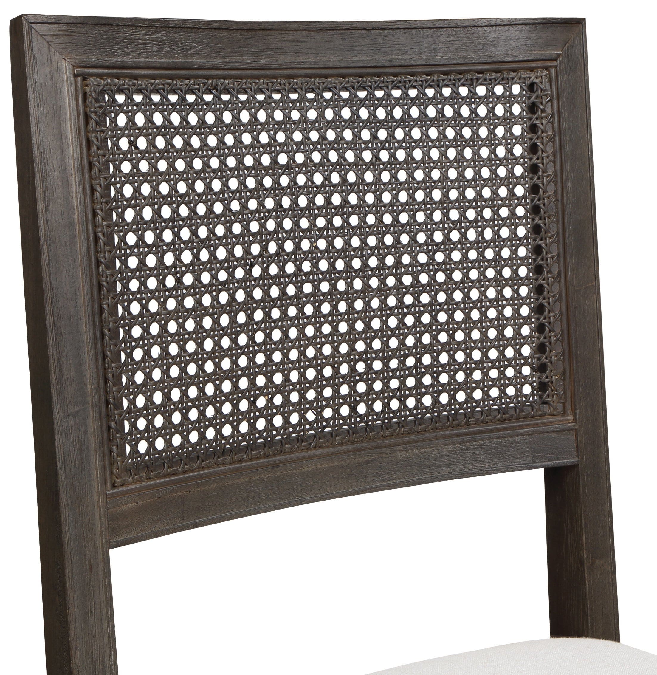 Office Star Lantana Cane Back Dining Chairs - Set of 2, Natural Rattan Seat, Sturdy Metal Frame - Perfect for Kitchen, Dining Room, or Outdoor Patio Furniture