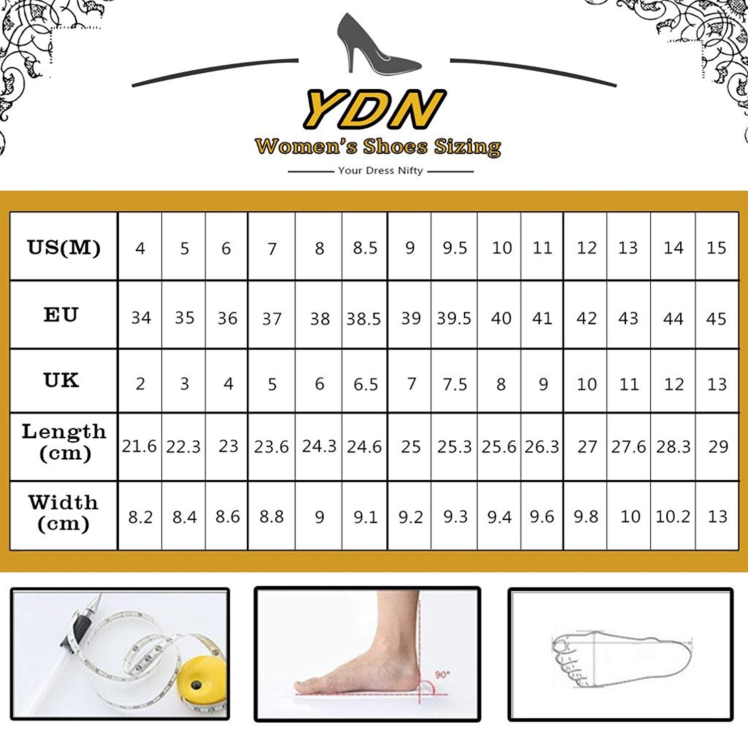YDN Women's Fashion Peep Toe Chunky High Heel Sandals - Slip On Platform Pumps with Slingback Strap for Party, Wedding & Evening Wear - Comfortable Slide Shoes for Women