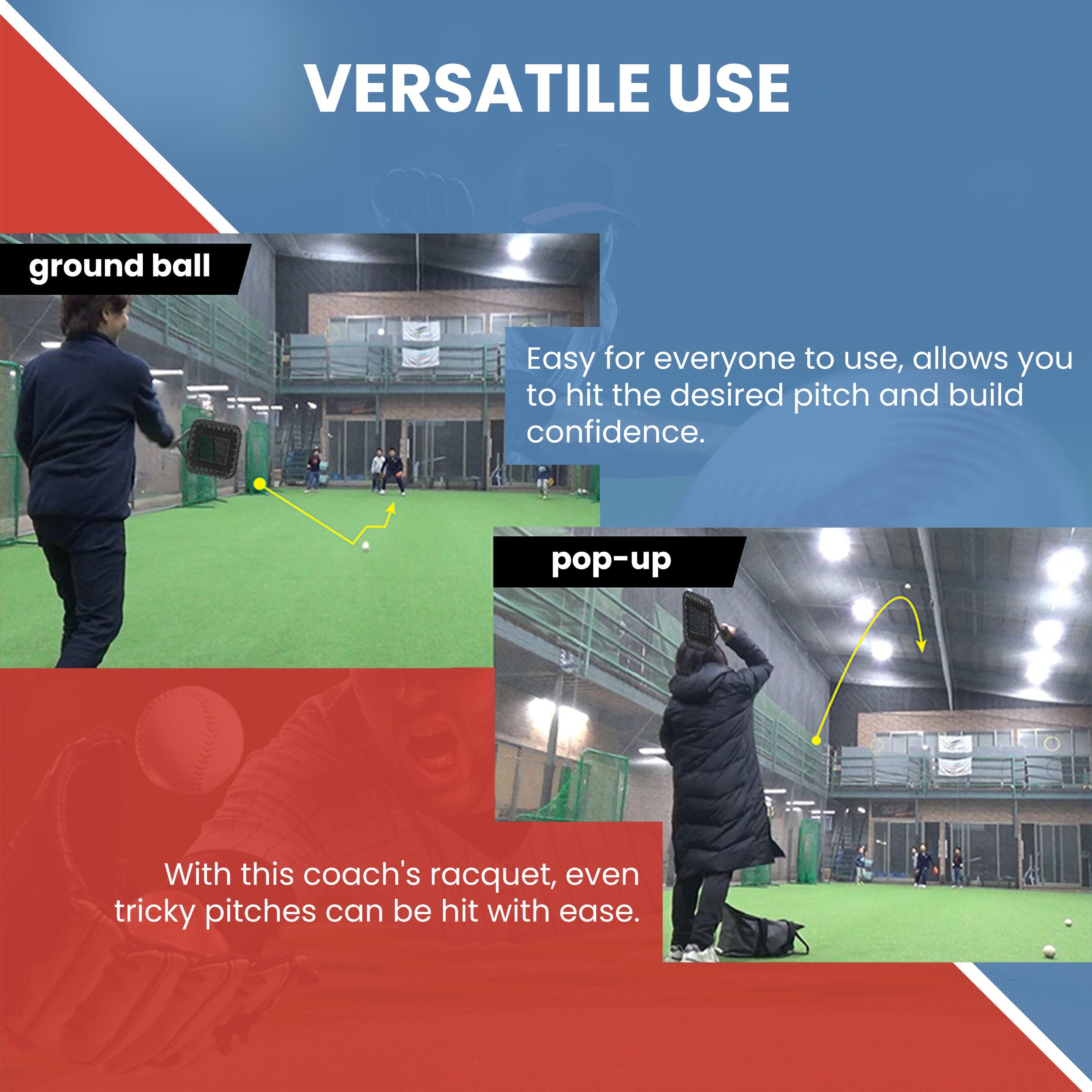 **Premium Fungo Baseball Bat for Coaches & Parents – Durable Fly Ball & Grounder Training Racket for Baseball Practice – Perfect for Fielding Drills & Hitting Exercises**