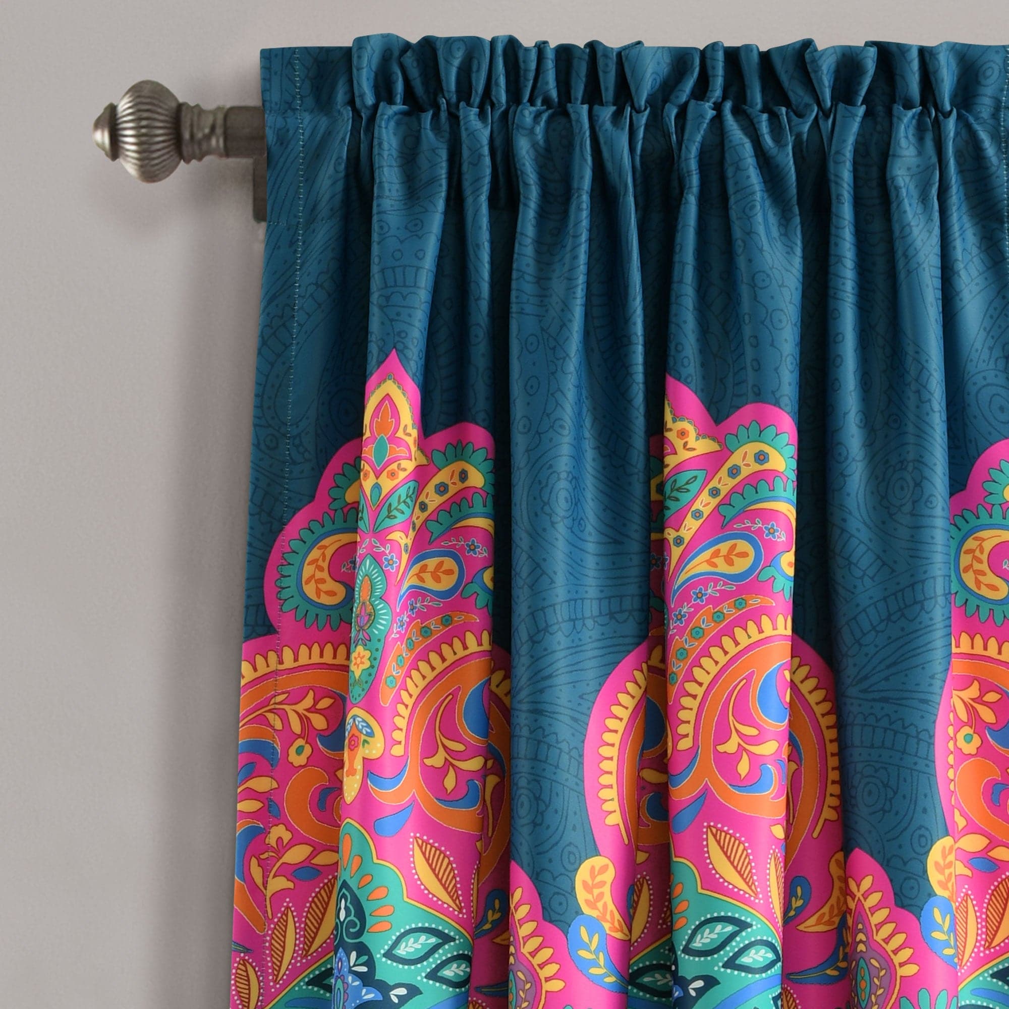 Boho Chic Light Filtering Window Curtains - 2 Panels Set for Living Room, Bedroom & Nursery - Sheer Drapes with Tassel Trim for Soft Natural Light & Privacy