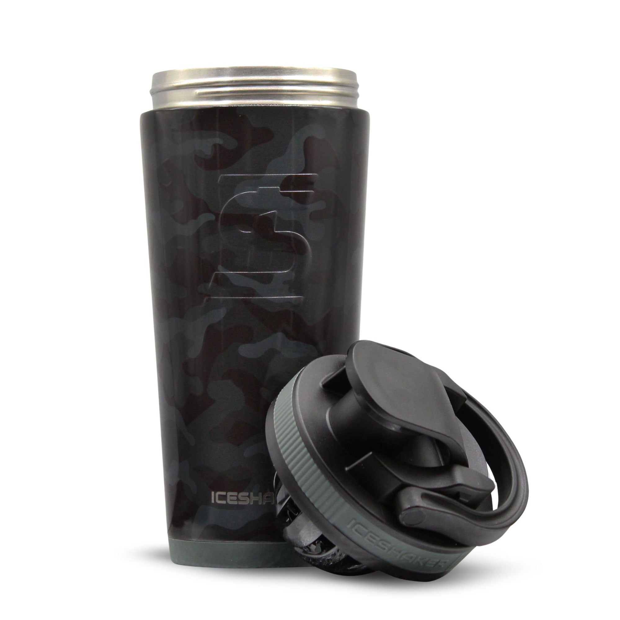 Black Camo 26oz Insulated Shaker Bottle Bundle - Perfect for Gym, Workouts, Protein Shakes & On-the-Go Hydration