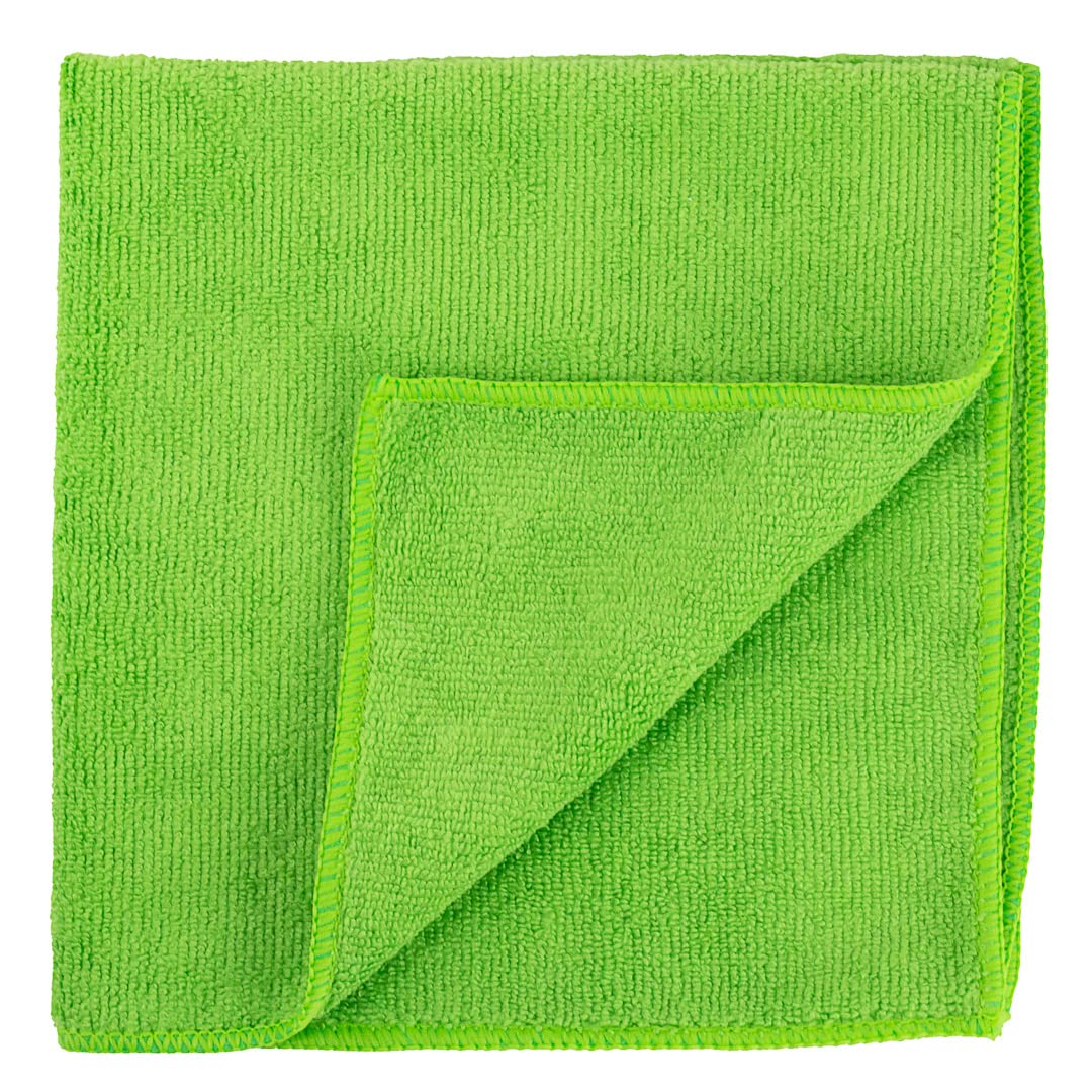 Restaurantware Clean Tek Professional 16x16 Inch Microfiber Cleaning Cloths - 100 Pack Lint-Free, Super Absorbent, Non-Abrasive Reusable Towels for Kitchen, Car, Glass, and Multi-Surface Cleaning