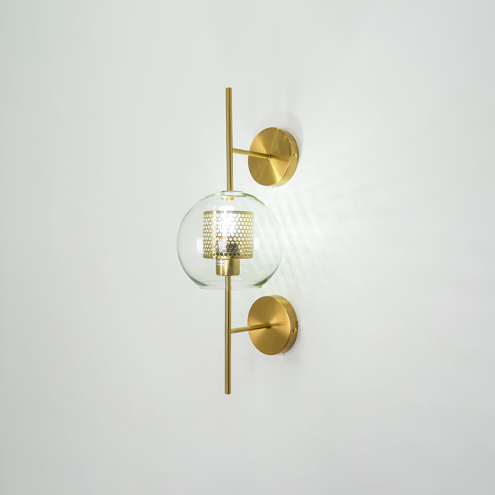 Chiswick Glass Wall Lamp - Modern LED Sconce Light for Living Room, Bedroom, and Hallway - Elegant Home Decor Lighting Fixture