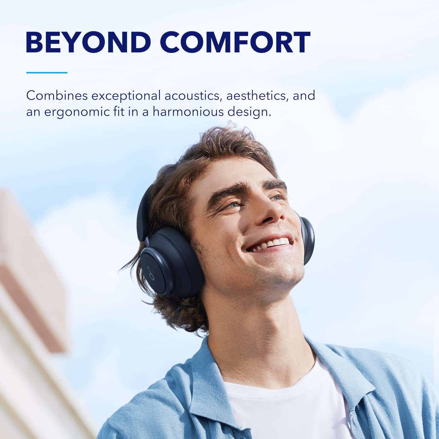 soundcore by Anker Space Q45 Wireless Bluetooth Headphones with Adaptive Active Noise Cancelling (Up to 98% Noise Reduction), 50H Playtime, Hi-Res LDAC Audio, App Control, Comfortable Over-Ear Design for Work, Travel & Home Use - Bluetooth 5.3 for Clear Calls