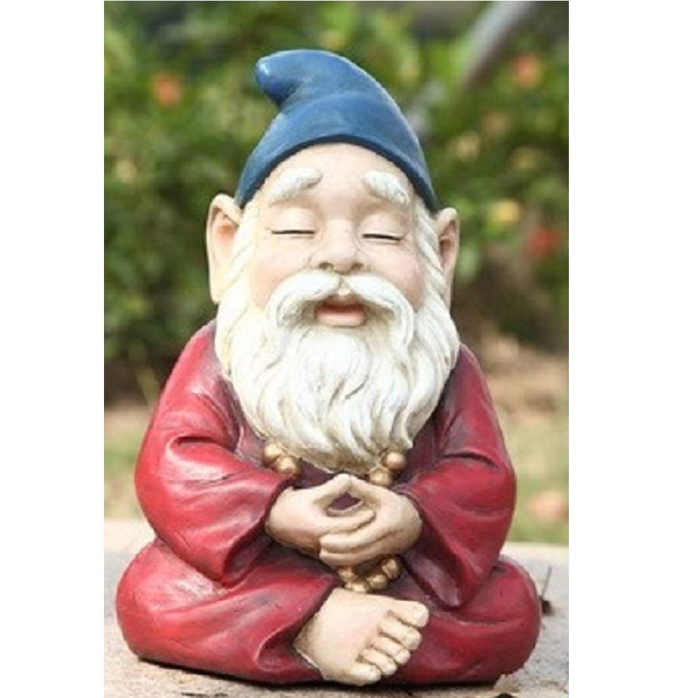 Zen Gnome Garden Statue - Handcrafted Outdoor Decor for Lawns, Patios & Gardens - Perfect Gift for Home & Garden Lovers
