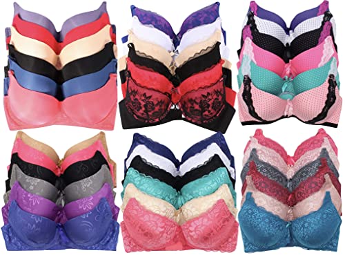 6-pack: Assorted Colors (With Underwire)
