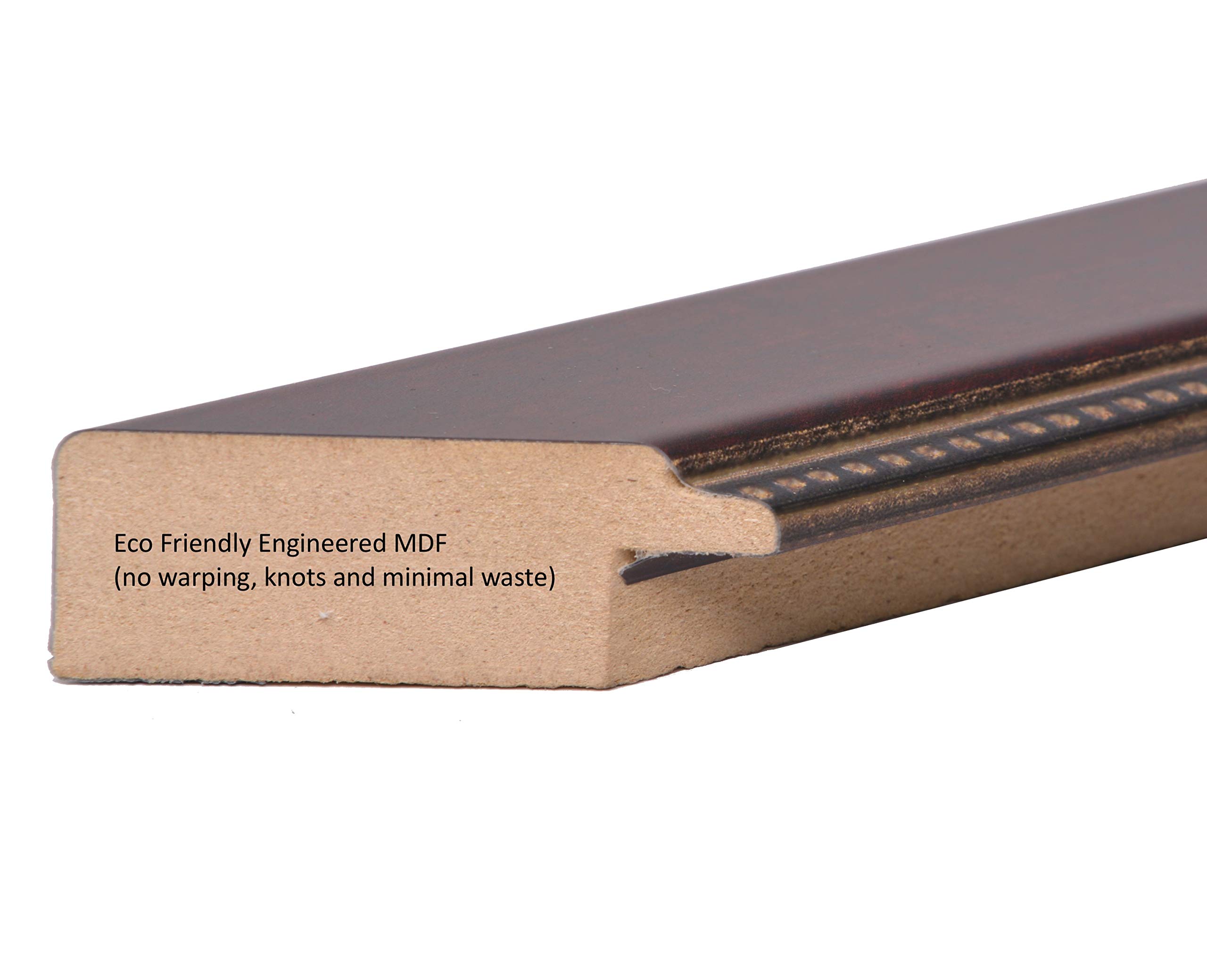 6x8 Empire Mahogany Diploma Picture Frame with Black Mat, Glass, Easel & Wall Hangers - Holds 8x10 Photos Without Mat - Perfect for Graduation Diplomas, Certificates & Wall Decor