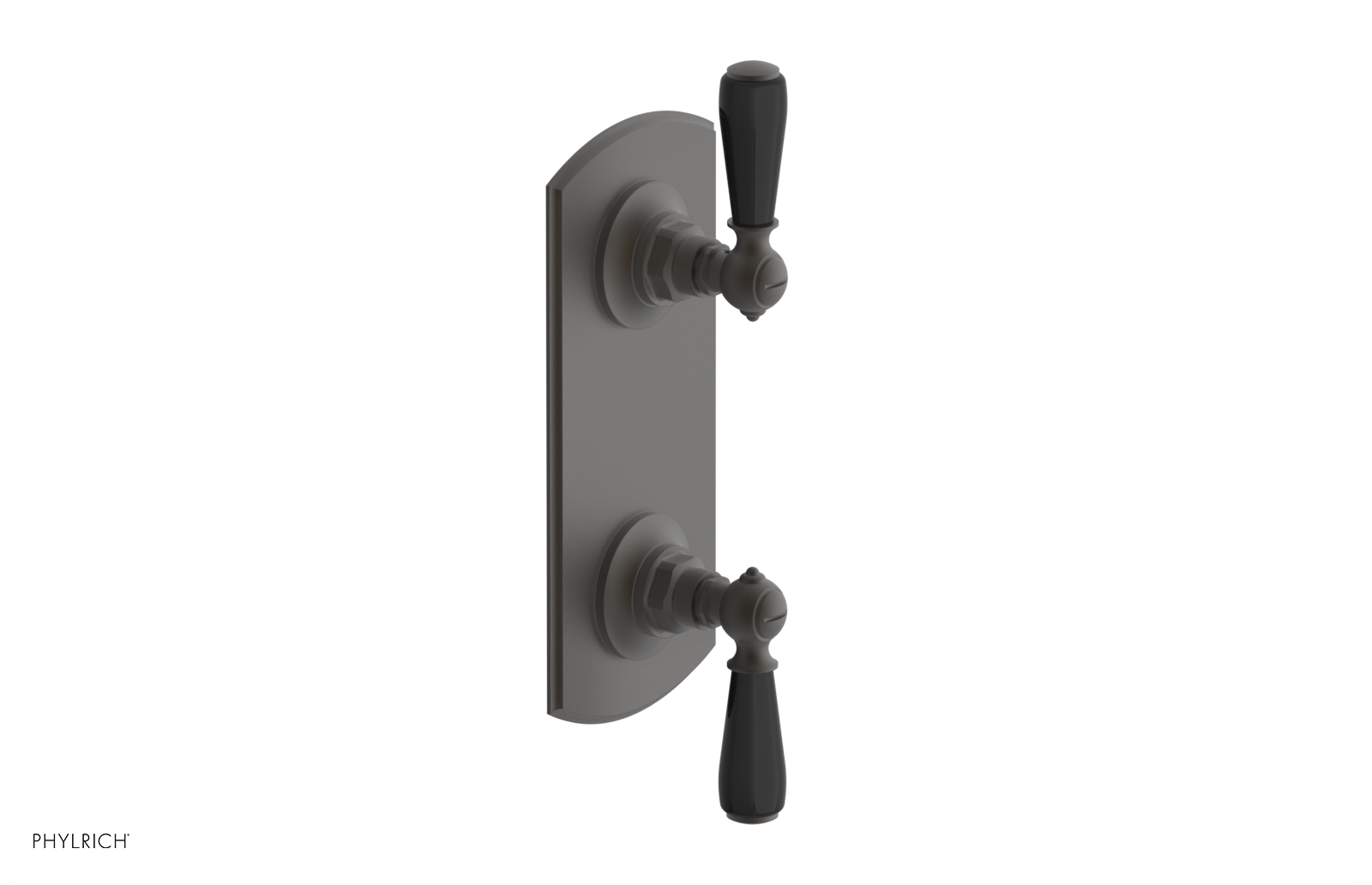 Jamestown Thermostatic Shower Valve with Volume Control & Diverter - Black Accented Bathroom Fixture for Modern Showers & Spa-Like Experience
