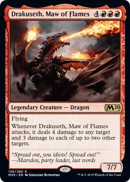 Magic: The Gathering - Drakuseth, Maw of Flame (Foil) - Core Set 2020 MTG Card - Collectible Trading Card Game for Deck Building & Strategy Battles