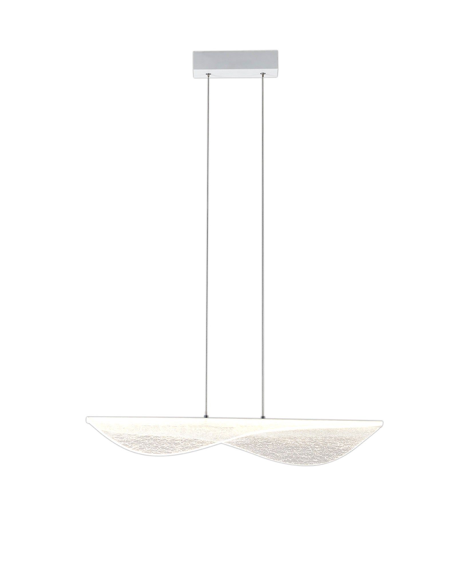 Bianca Medium/Large LED Kitchen Island Pendant Light - White Finish for Modern Dining Room & Kitchen Lighting