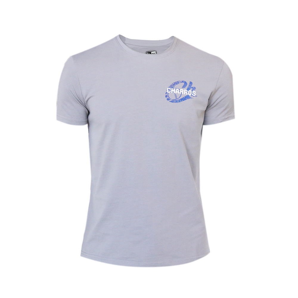 New Era Gray Logo T-Shirt - Men's Casual Tee for Streetwear, Sports & Everyday Comfort