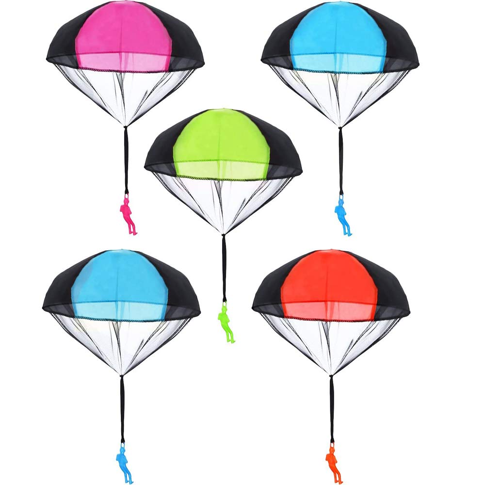5pcs Parachute Toys for Kids - Outdoor Games & STEM Gifts
