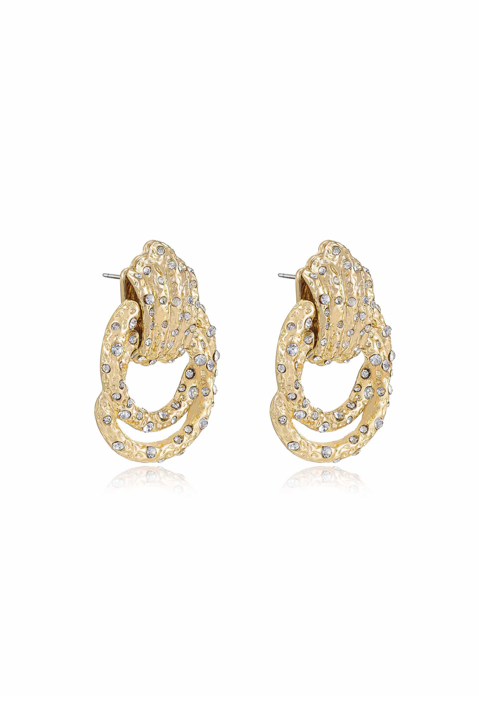 Royalty Crystal Earrings - Elegant Dangle Earrings for Women, Gift for Her, Perfect for Weddings, Parties & Special Occasions