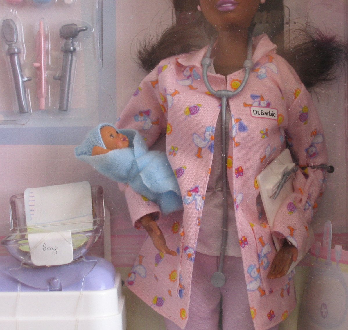 Barbie Happy Family Baby Doctor AA Doll with 2 Baby Dolls (2002) - Perfect for Pretend Play, Collectors & Gift Giving